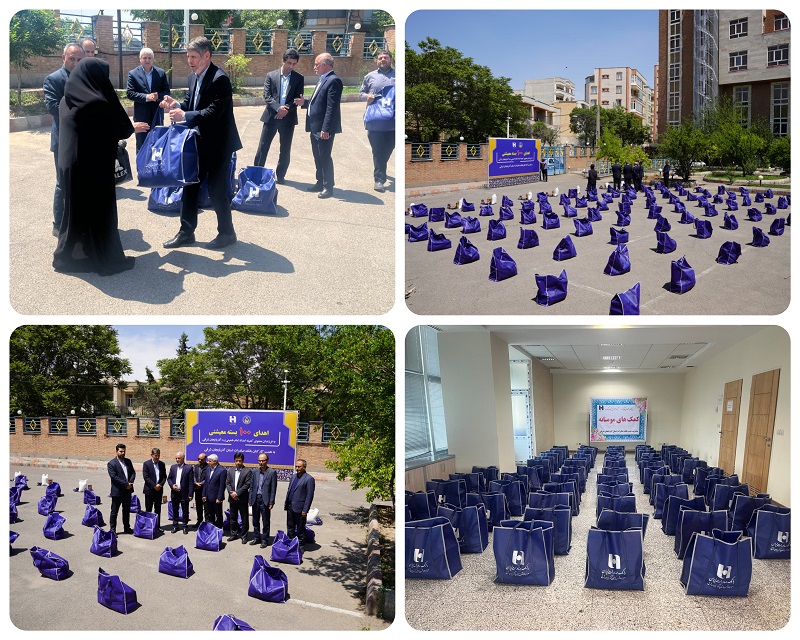 اهدای بسته معیشتی کارکنان بانک صادرات آذربایجان شرقی