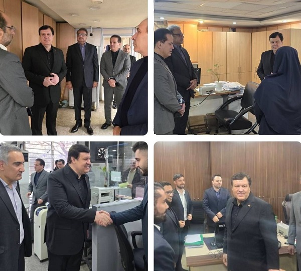 بازدیدهای مستمر و روزانه مدیرعامل و مدیران بانك ملت از شعب