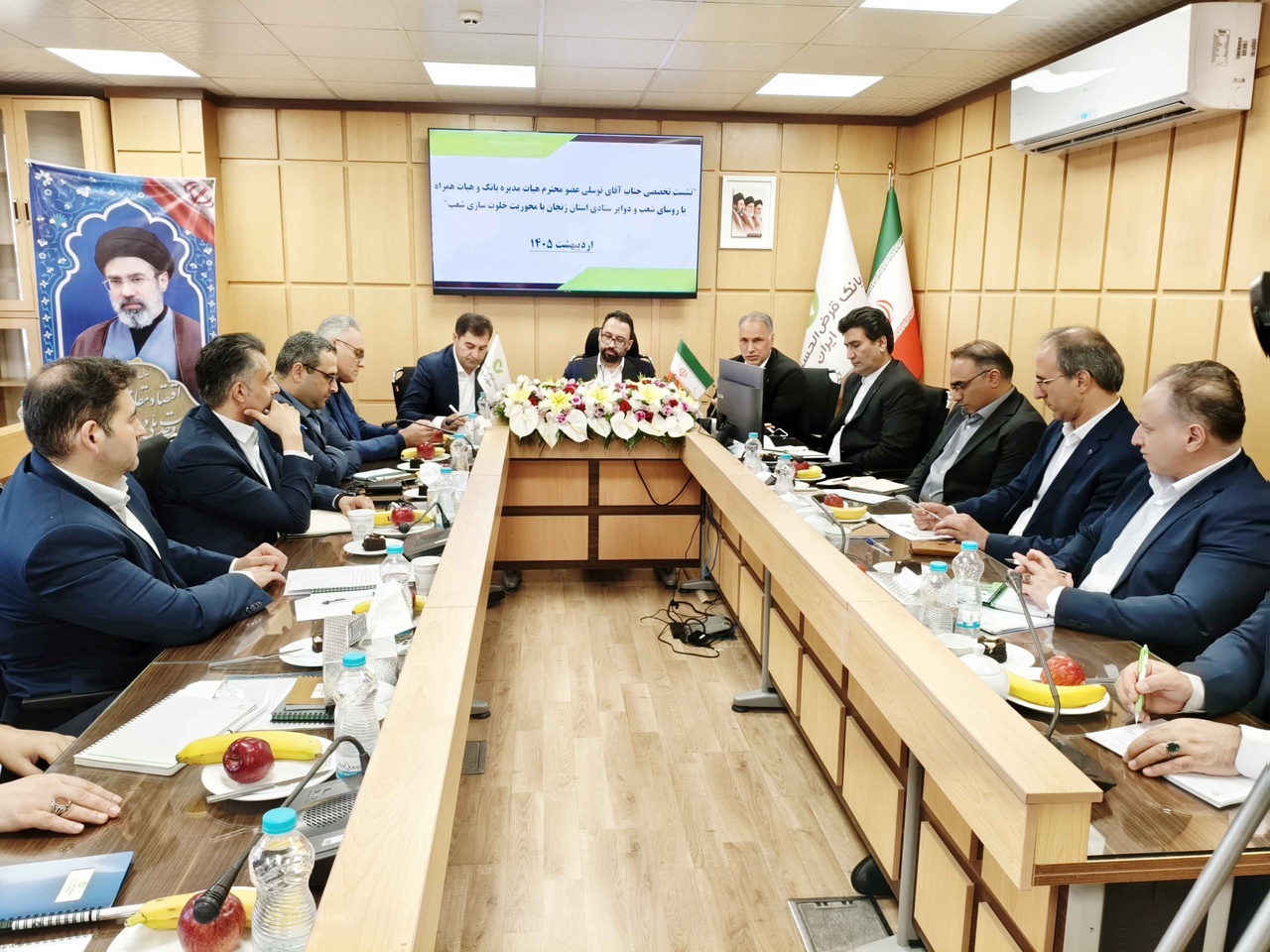 بازدید عضو هیأت‌مدیره بانک مهر ایران از شعب استان زنجان